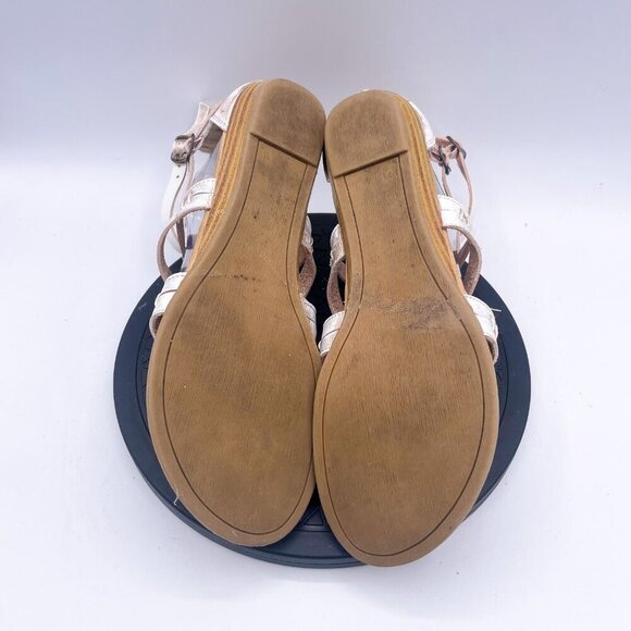 Blowfish Malibu Strappy Gladiator Flat Sandals Zip Back Women's Size 8.5 - Picture 5 of 9